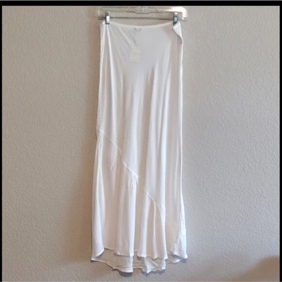 Intimately Free People NWT Sweet On You Bias Half Slip Maxi Skirt Clean Ivory - Picture 2 of 14